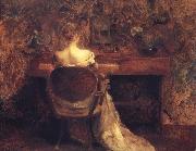 Thomas Wilmer Dewing The Spinet oil painting artist